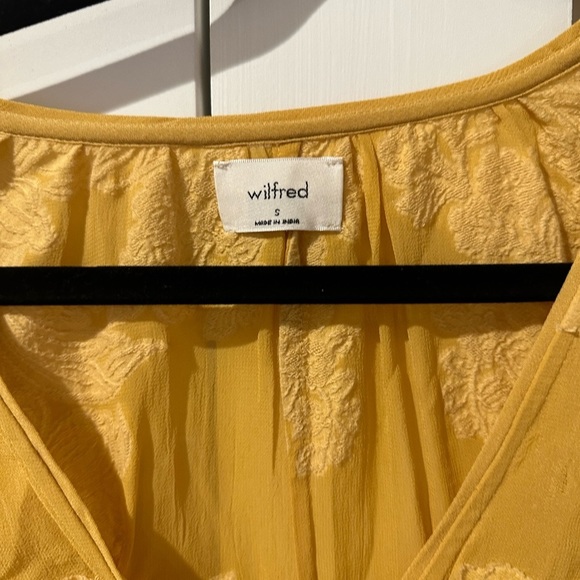 Yellow Wilfred peplum blouse - Picture 3 of 3